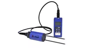 Water volume and temperature portable measuring system