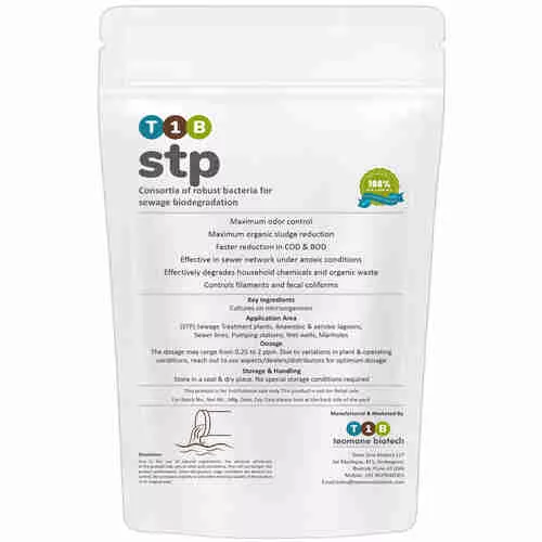 T1B stp for sewage bioremediation