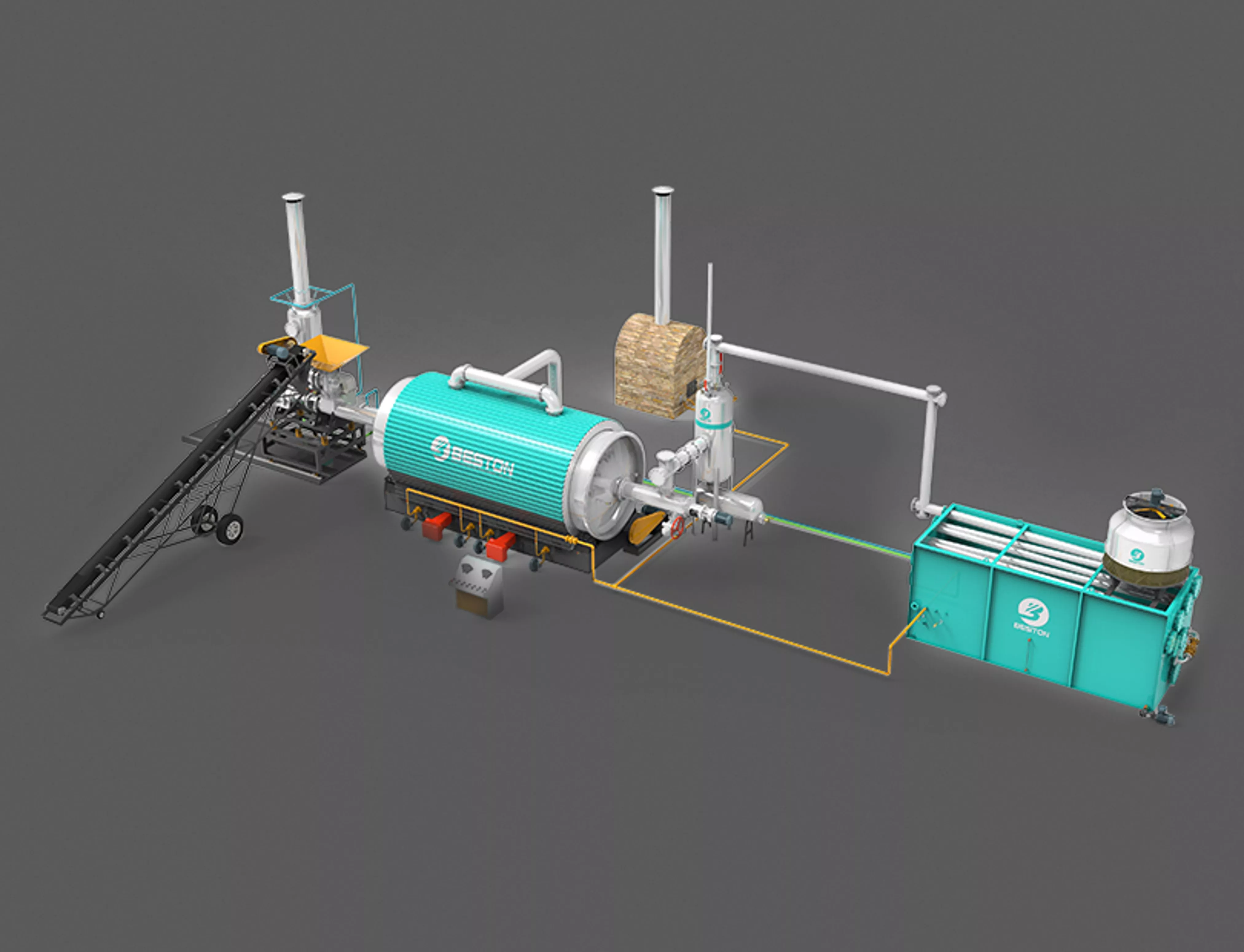 Tyre Pyrolysis Plant