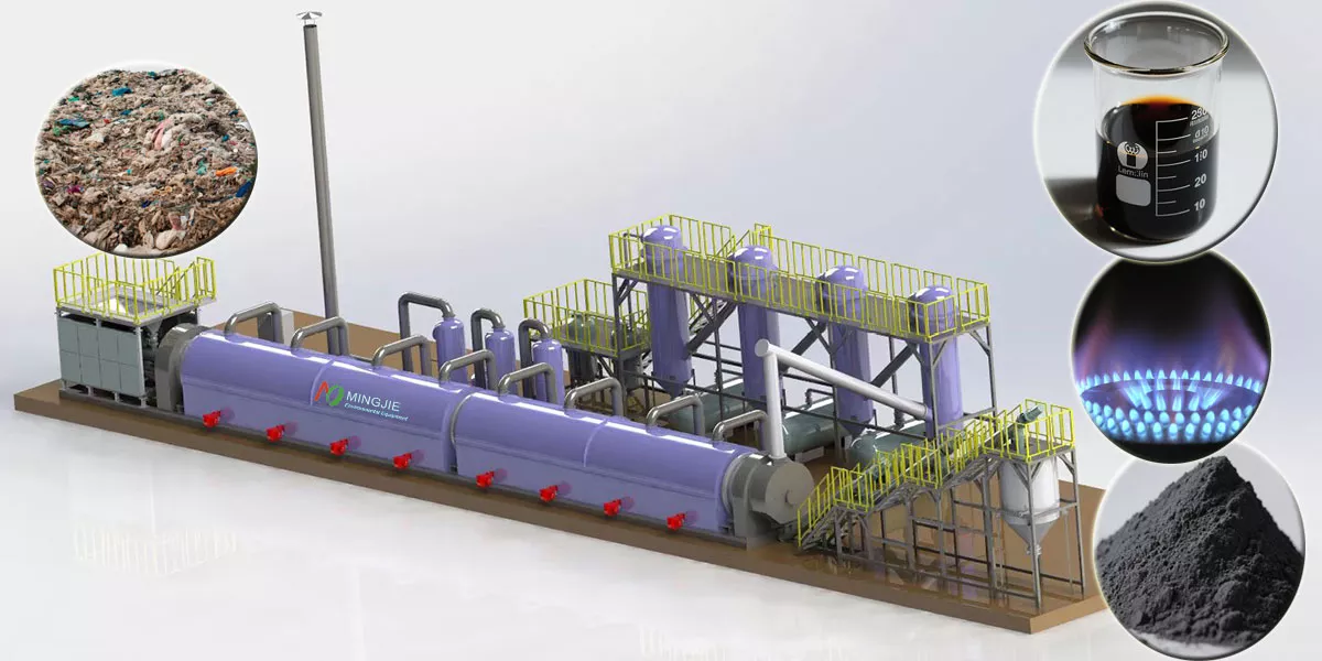 Plastic Energy Pyrolysis from Waste to Fuel Oil