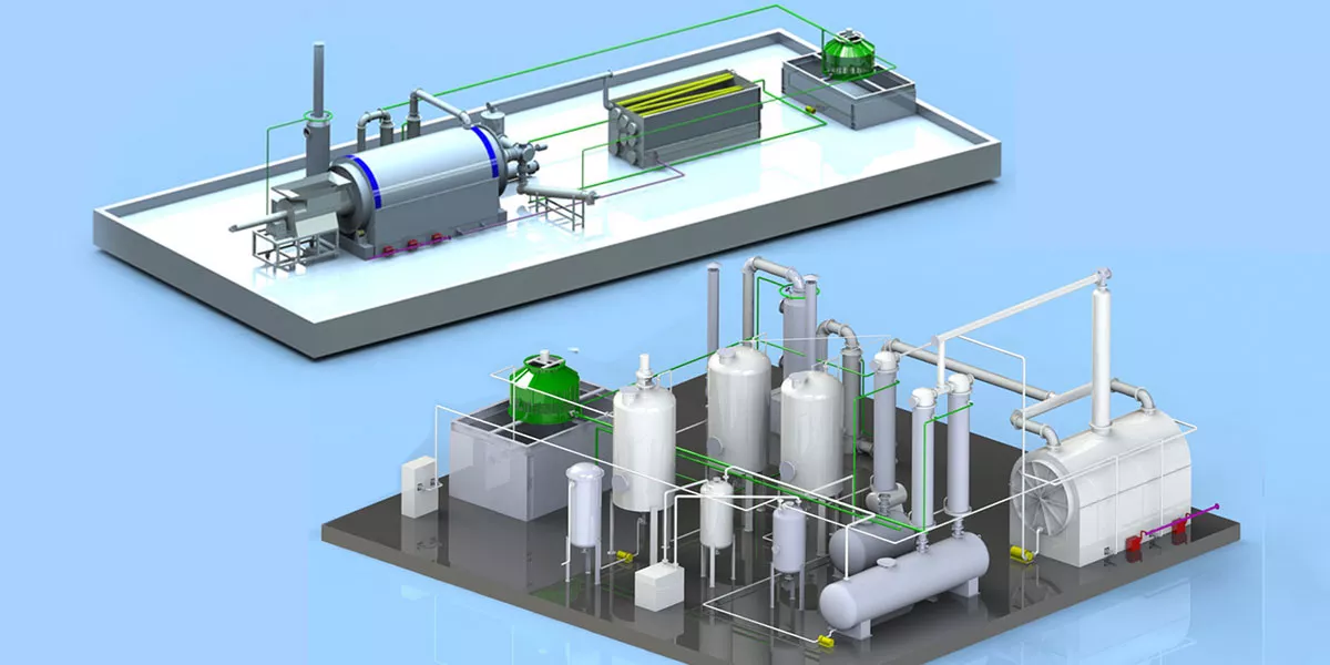 Pyrolysis Plastic To Diesel Equipment
