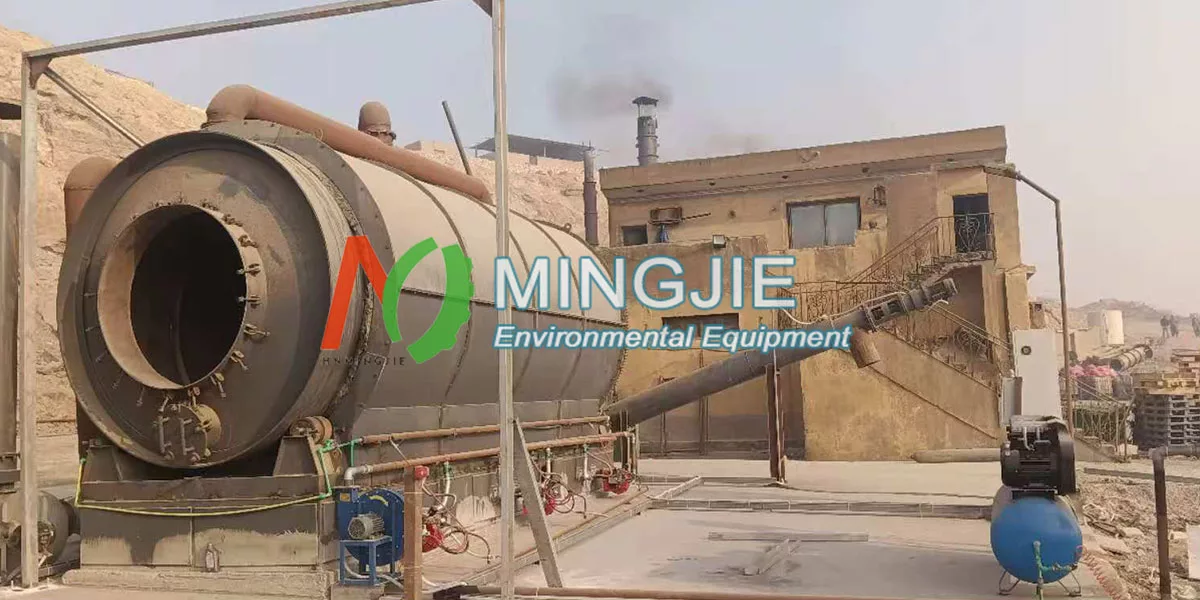 Installation of MJ-12 Pyrolysis Plant in Egypt - Mingjie Group - Waste Management Equipment